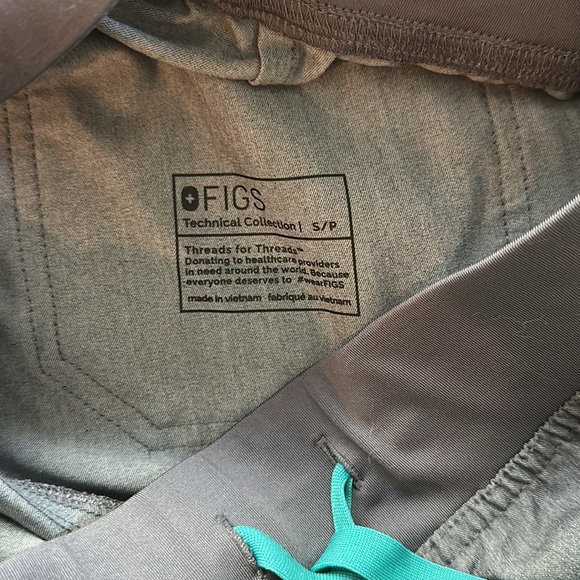 Figs Livingston High-Waisted Scrub Pants Graphite Gray Women’s Size Small Petite - Picture 4 of 10